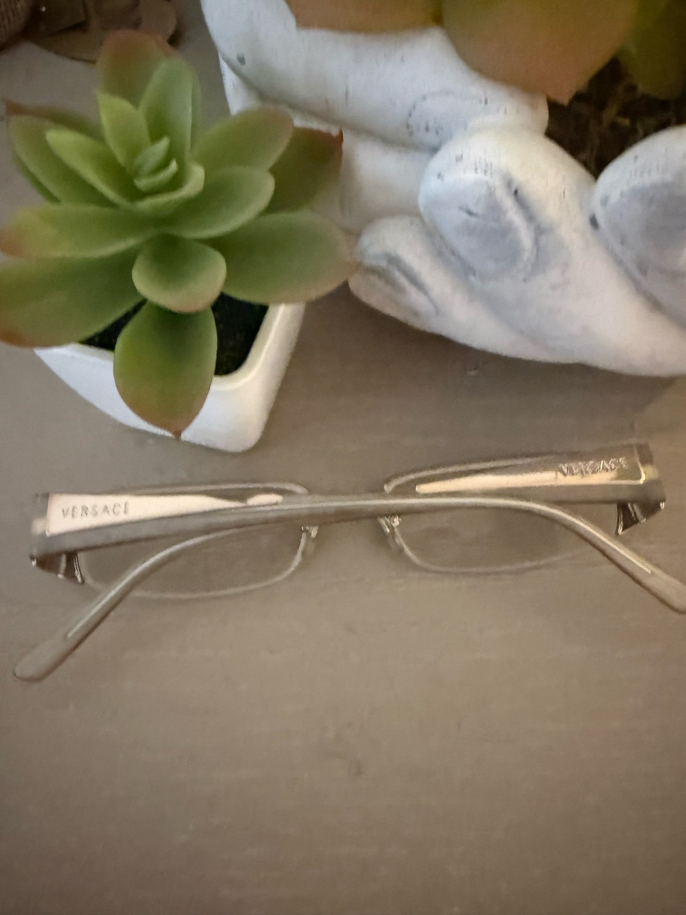 VERSACE VE 1109 Eyeglasses 1046 Metallic Beige 50-18-135 - Picture 2 of 7